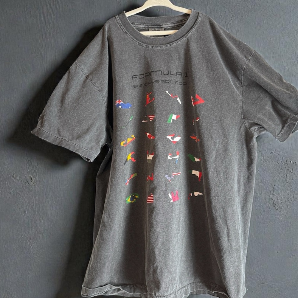 FORMULA 1 “ Sundays are For” Gray Graphic T-Shirt